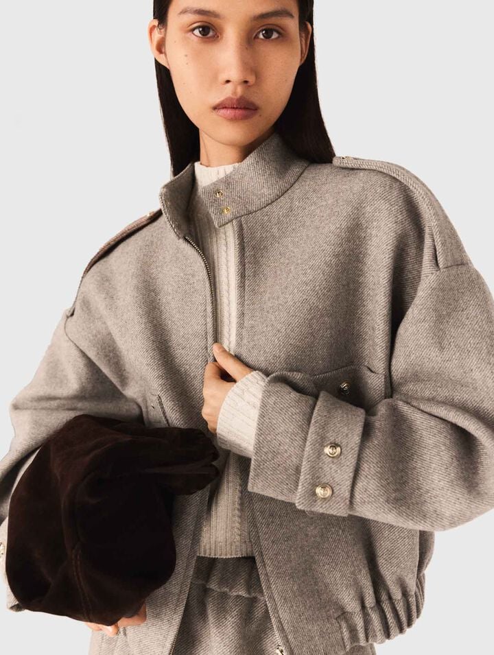 Mixed wool jacket