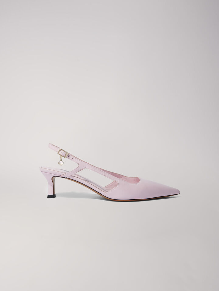 Escarpins pointus en cuir