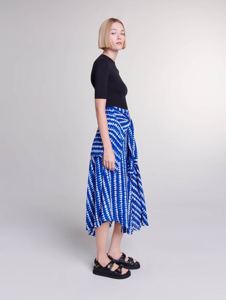 Robe longue effet 2-en-1
