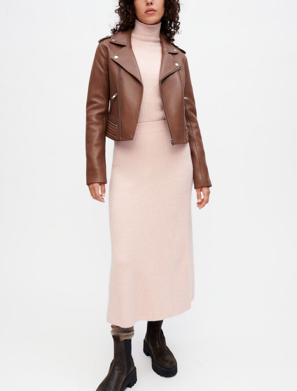 Blouson cuir maje 2025