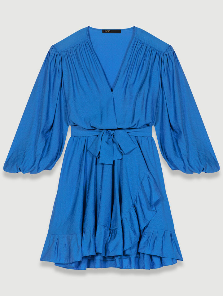 Robe courte à volant