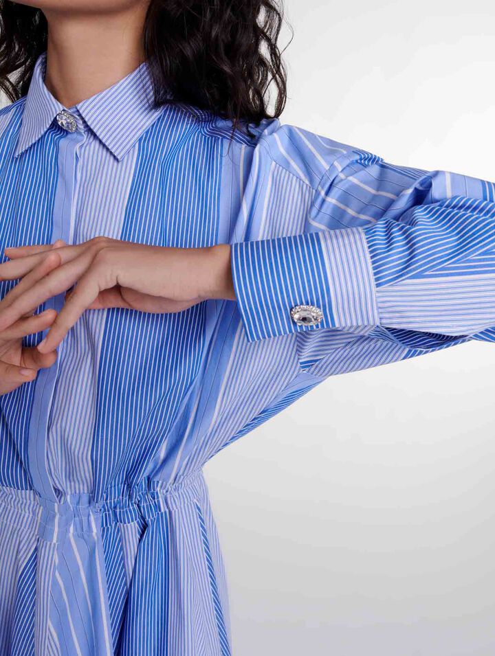 Striped patchwork dress 