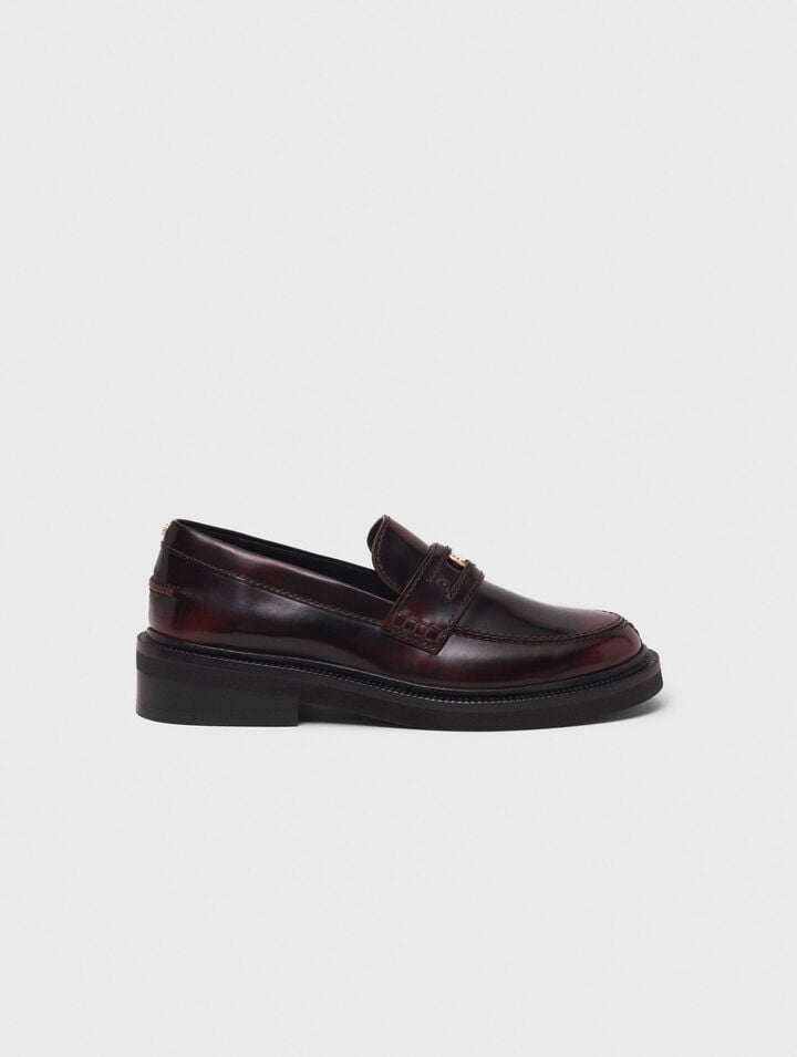 Mocassins en cuir brossé
