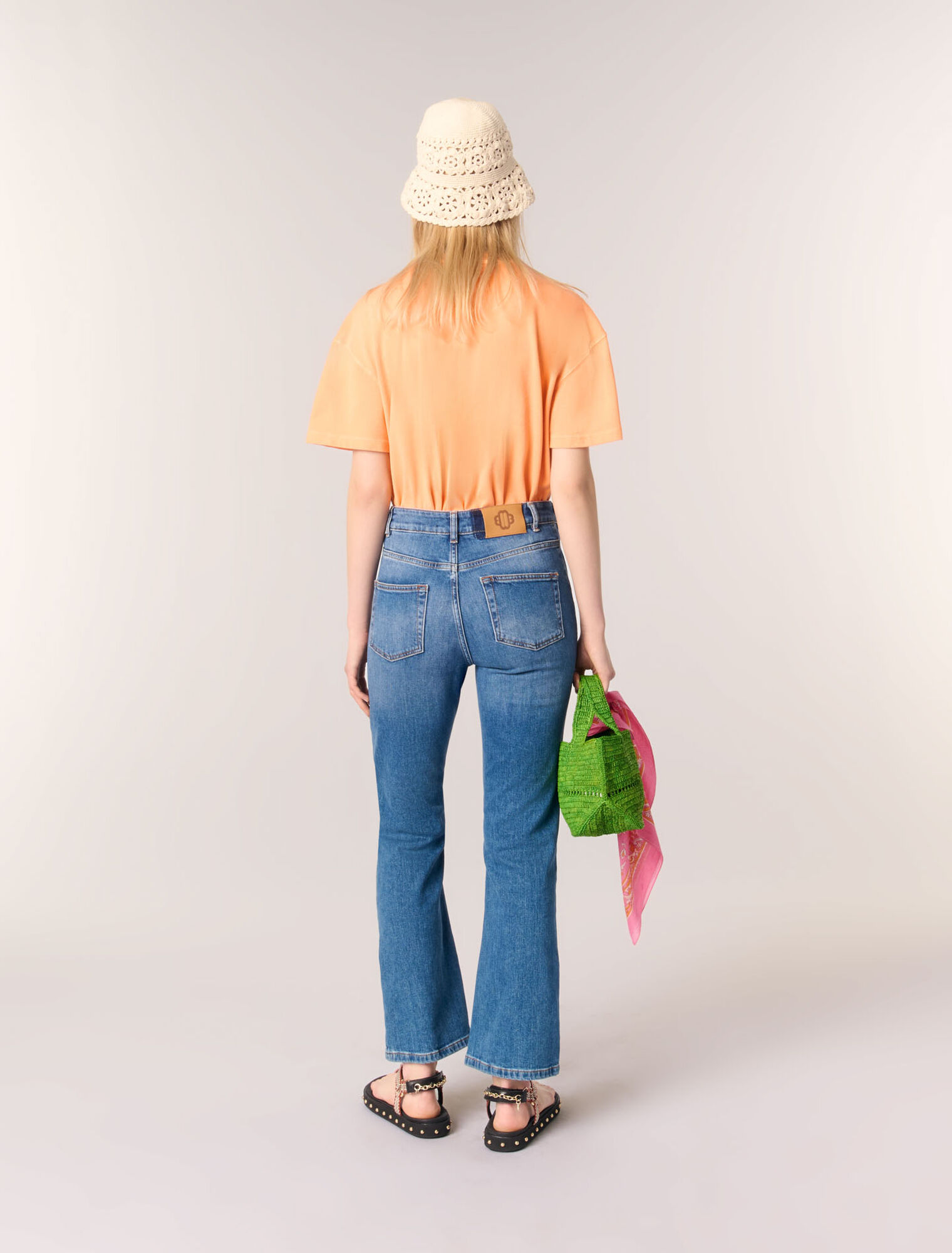 Jean denim à poches
