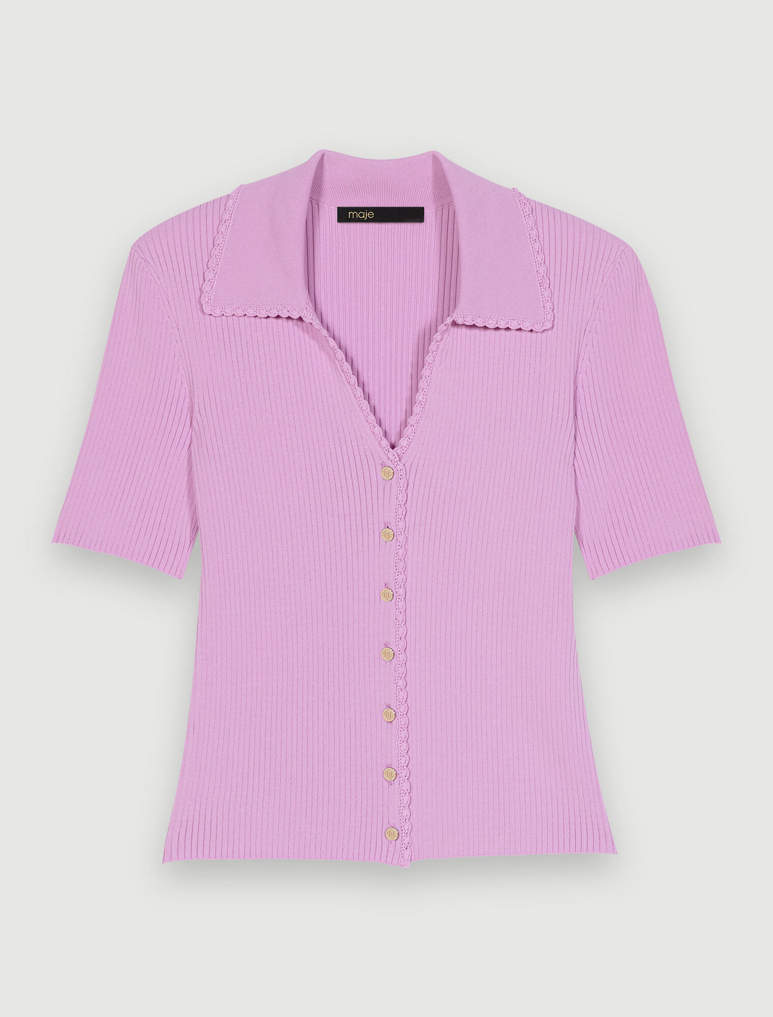 Pull en maille boutonné