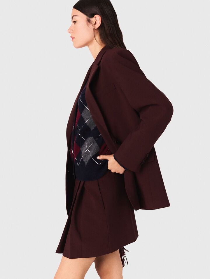 Veste de tailleur à ceinture