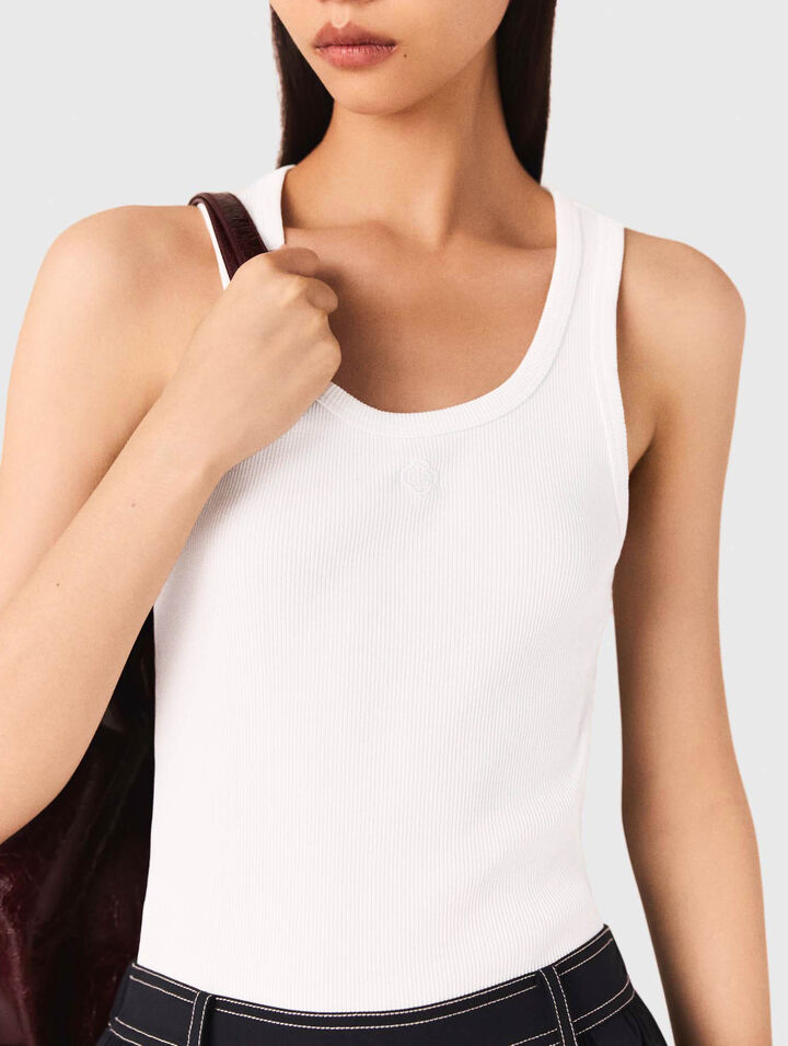 Rib knit tank top