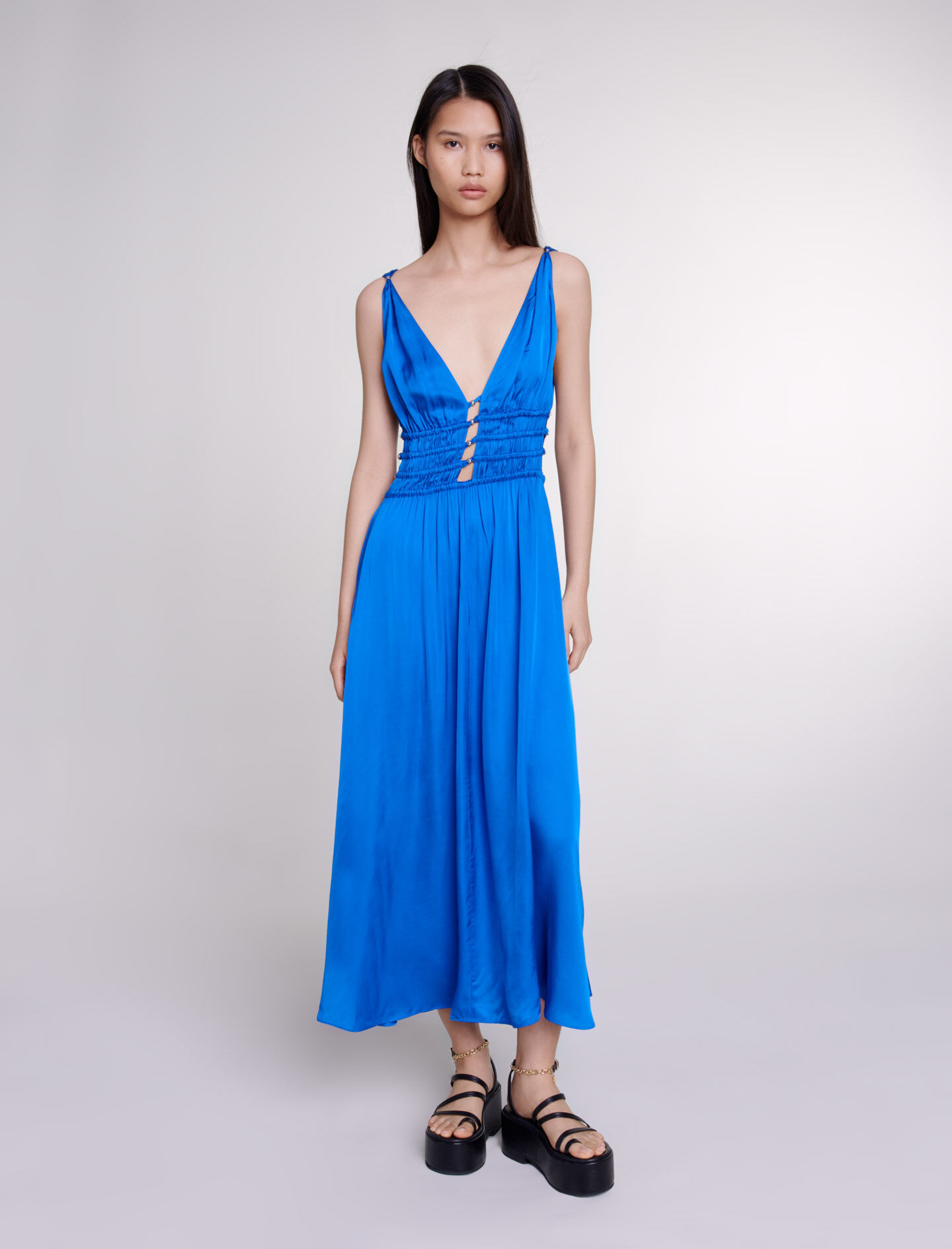 Robe maje bleu cheap