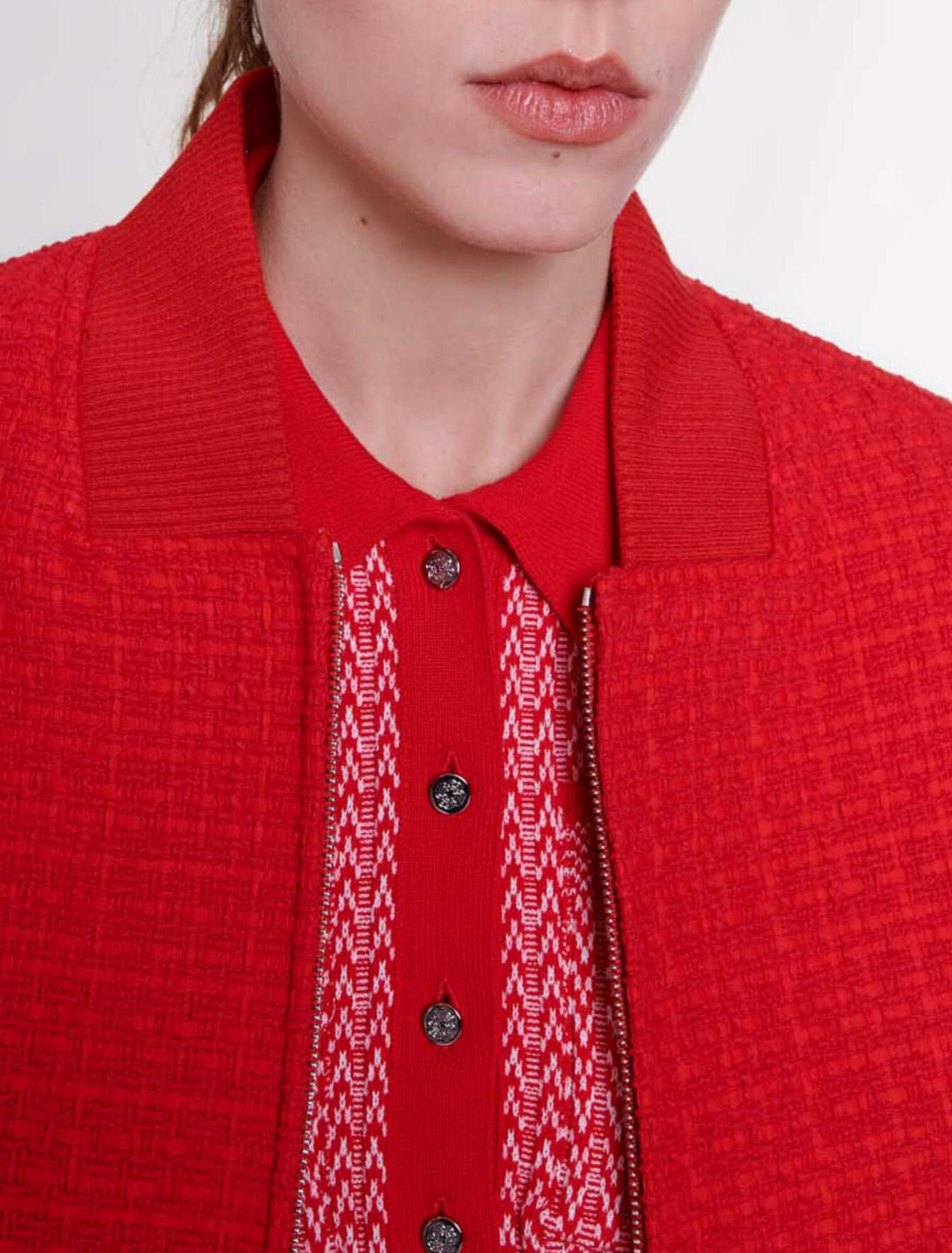 Short tweed jacket