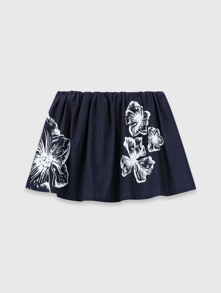 Short cotton skirt