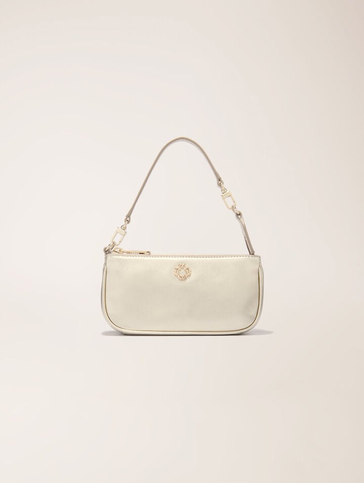 Sarah pouch en cuir métalisé