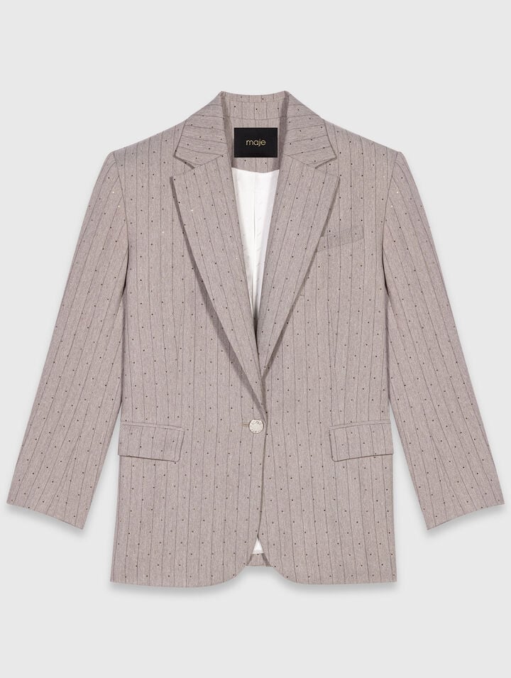 Veste de tailleur à strass