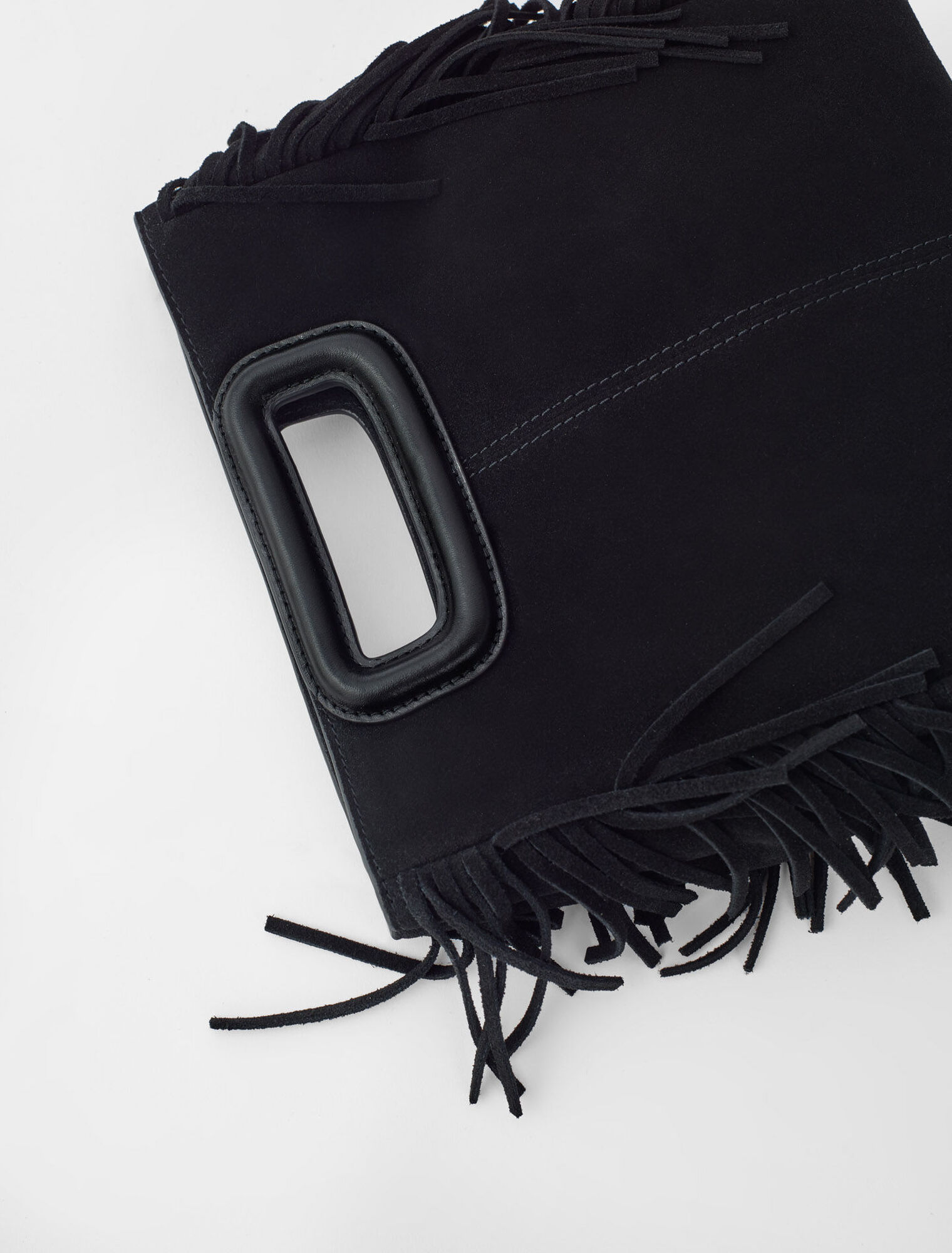 Sac M en cuir suède