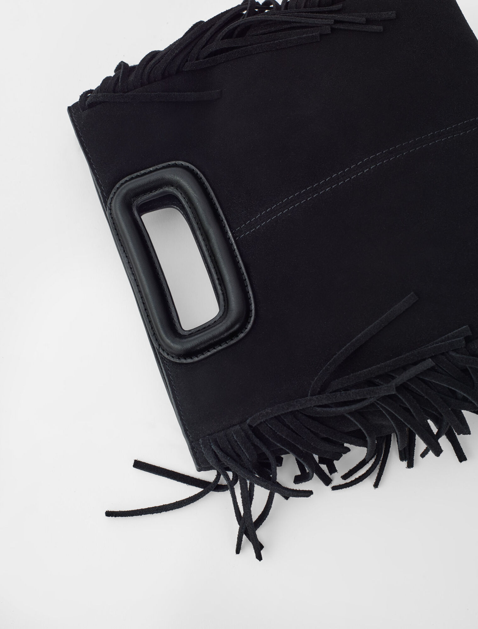 Sac M en cuir suède