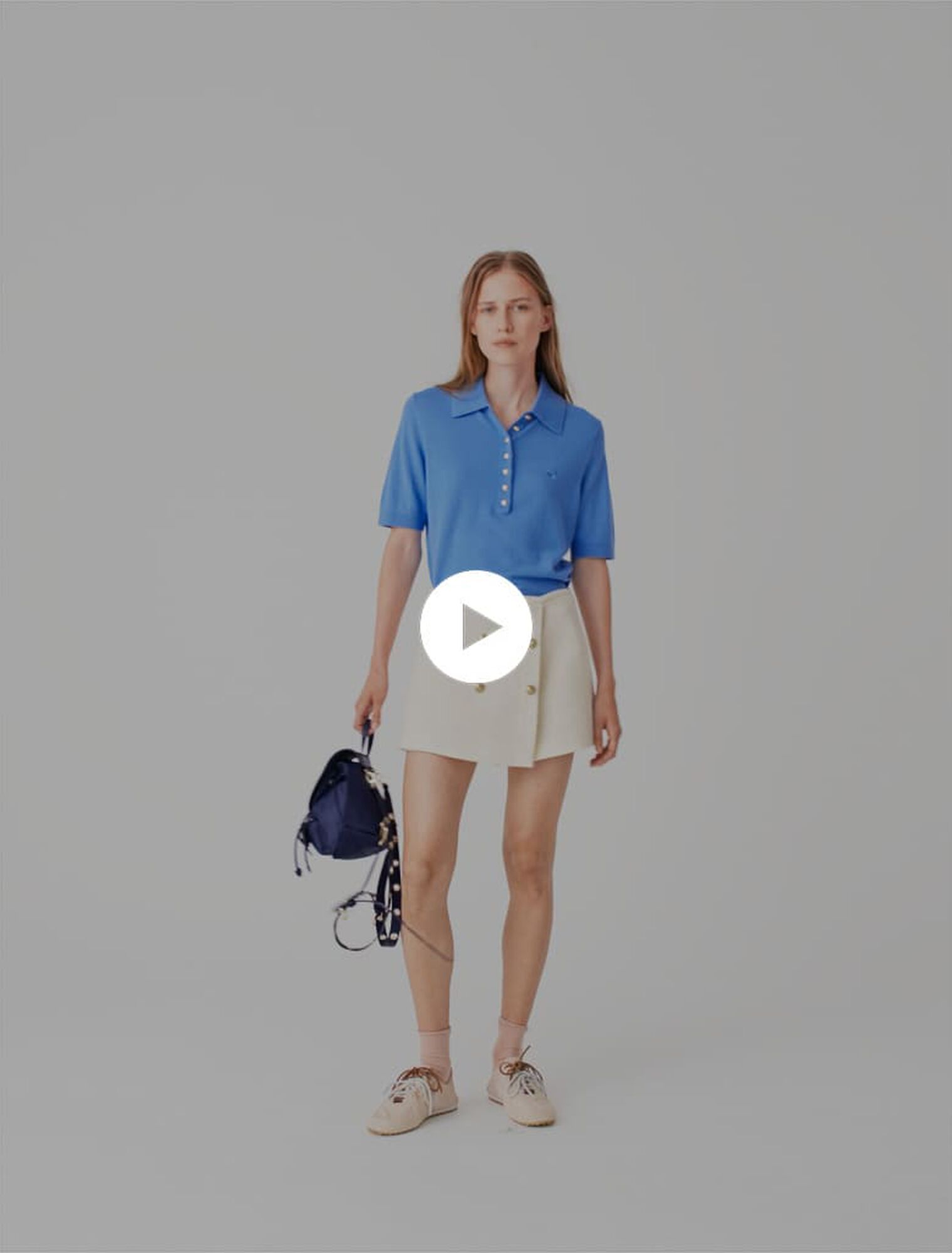 Short trompe-l&rsquo;&oelig;il en tweed