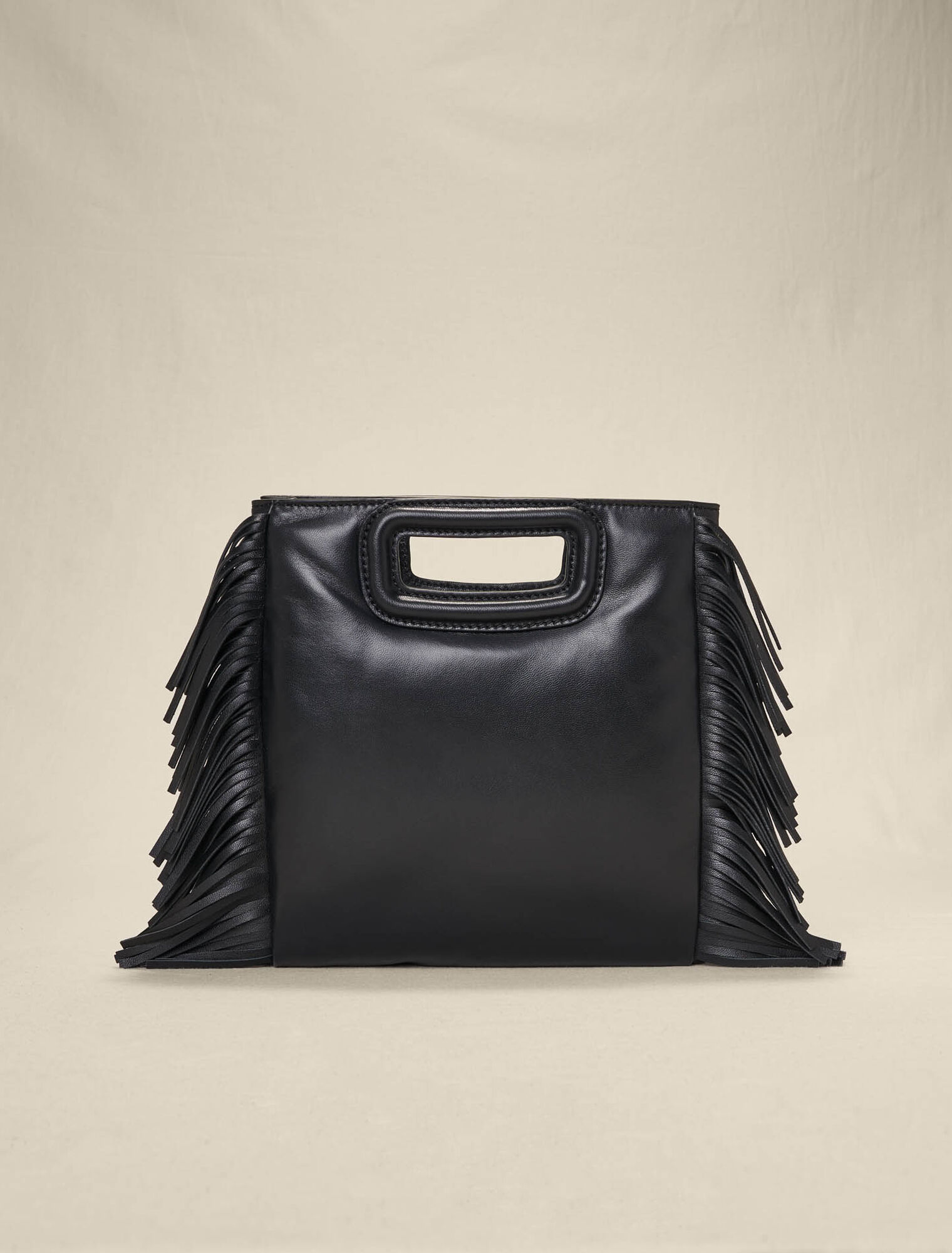 Sac M en cuir matelassé à studs