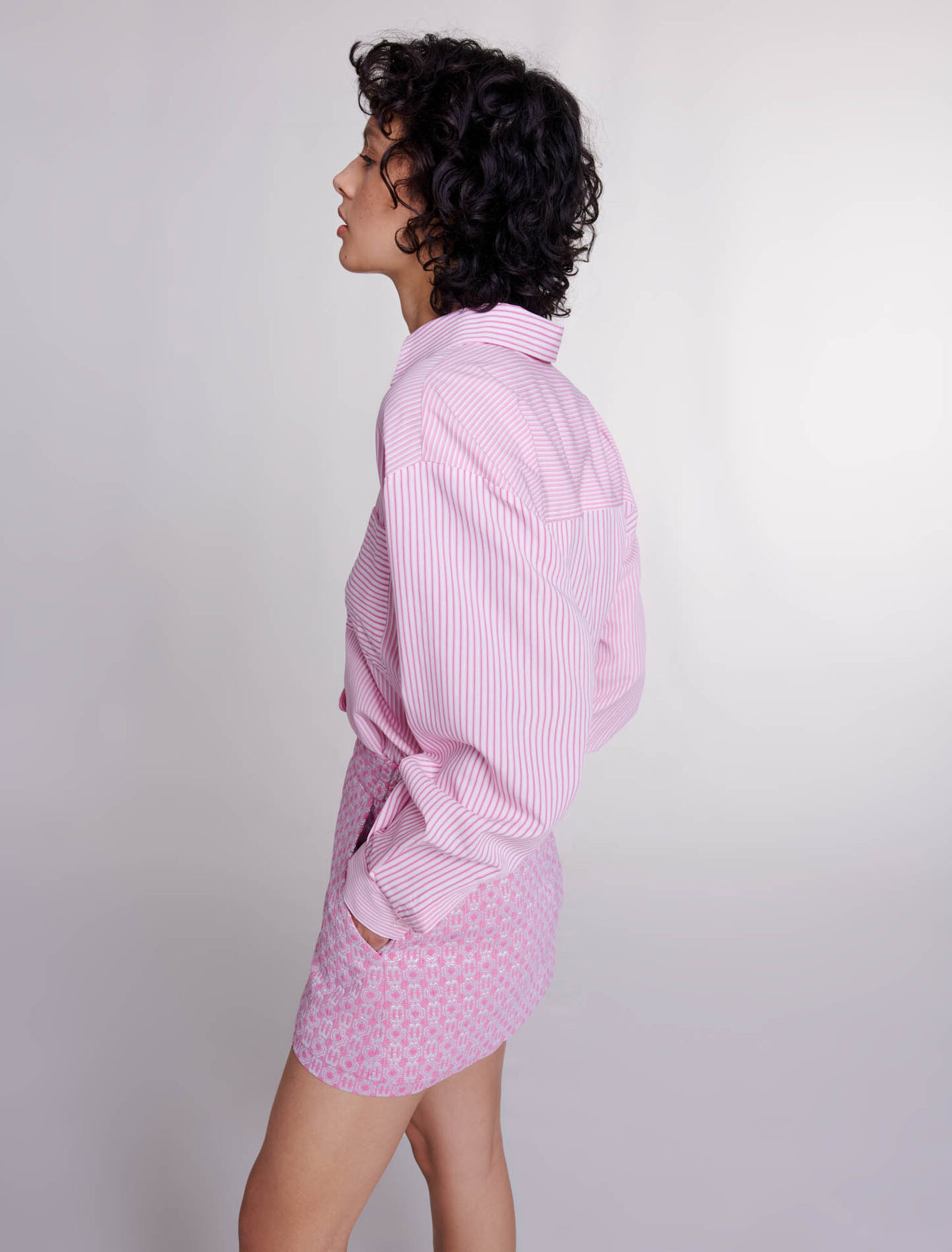 Short effet jupe en jacquard