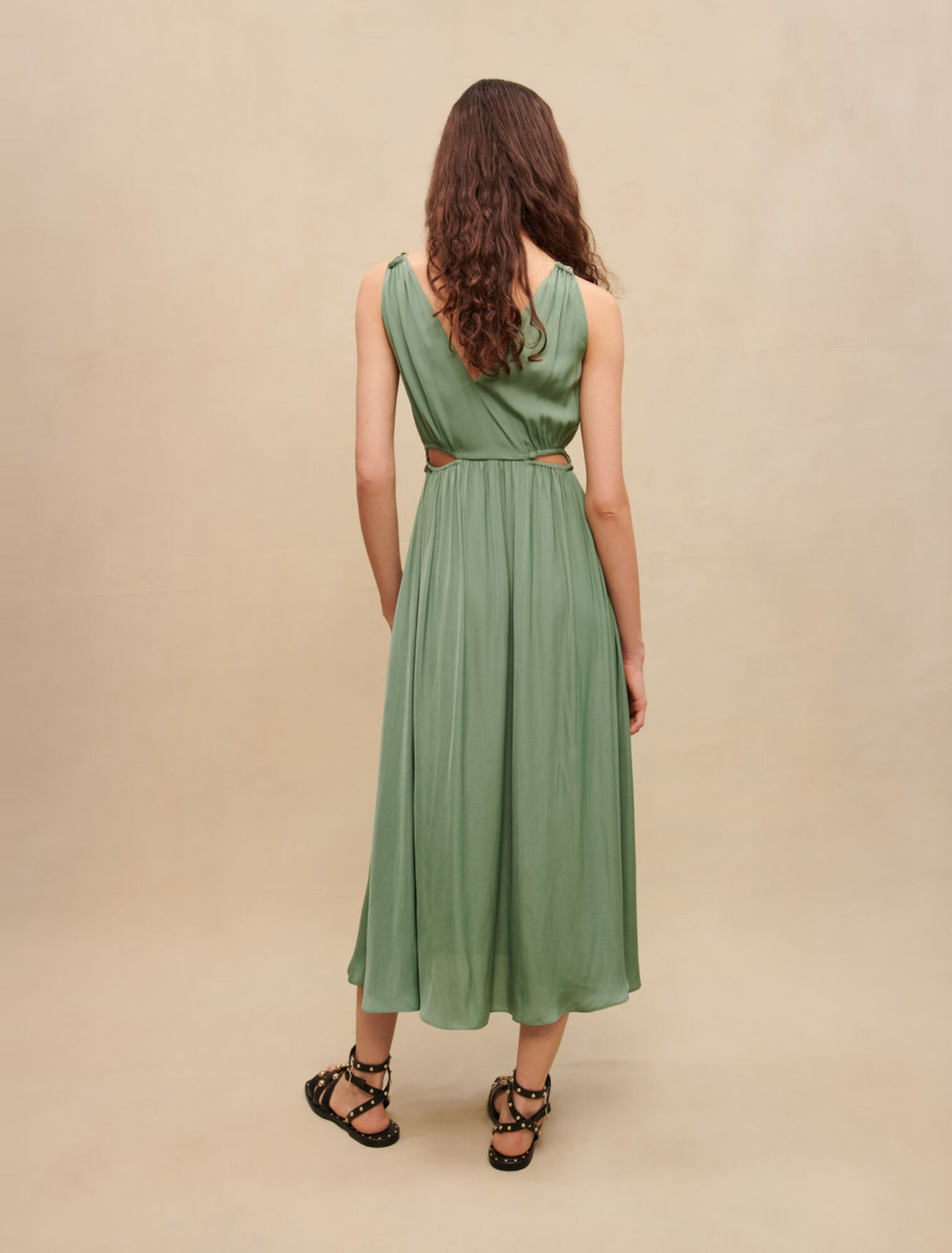 Robe midi ajourée