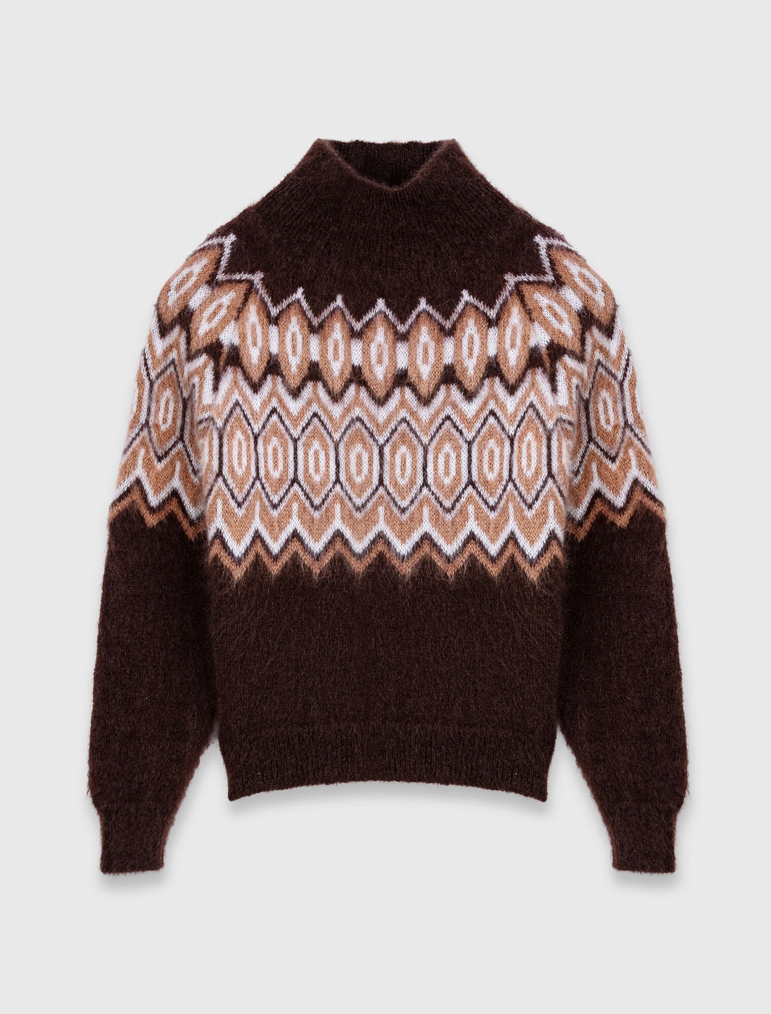 Pull Fairisle à col montant Pull Fairisle à col montant