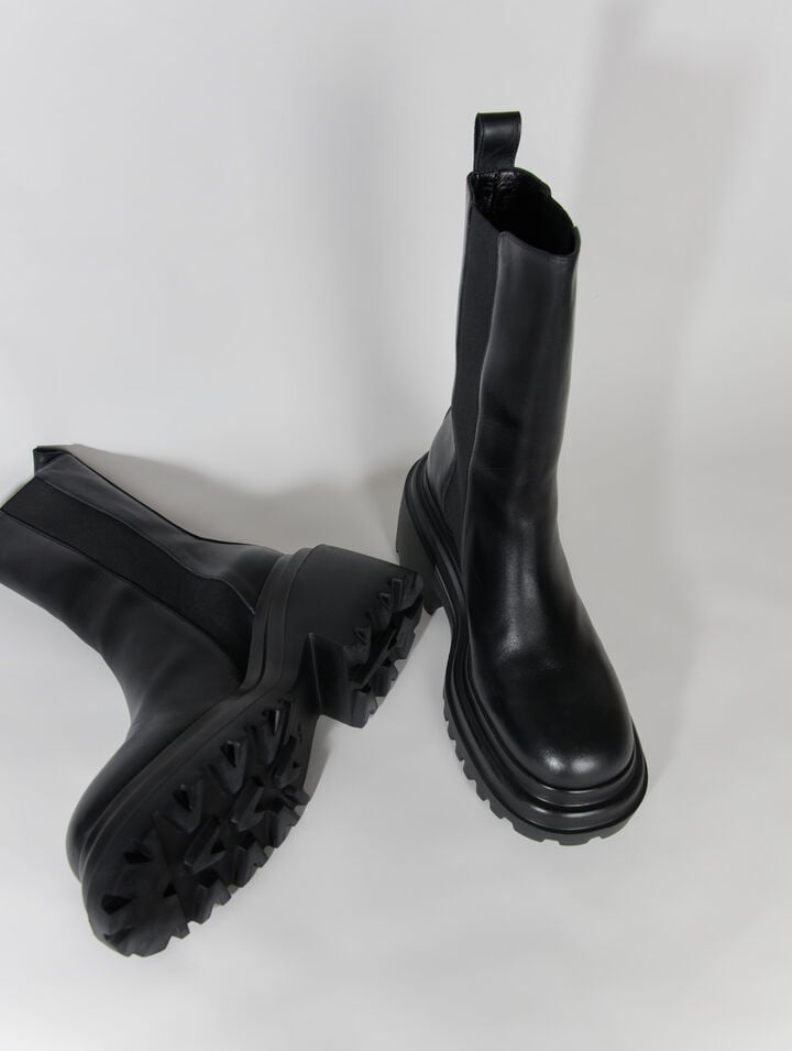 Bottines en cuir