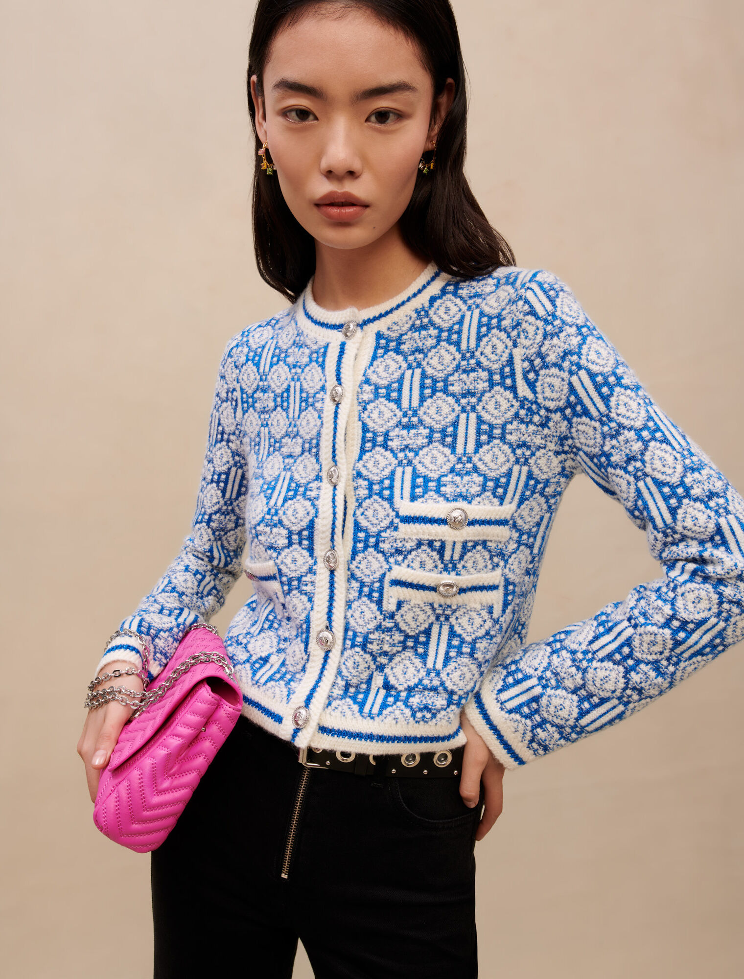 Cardigan en jacquard
