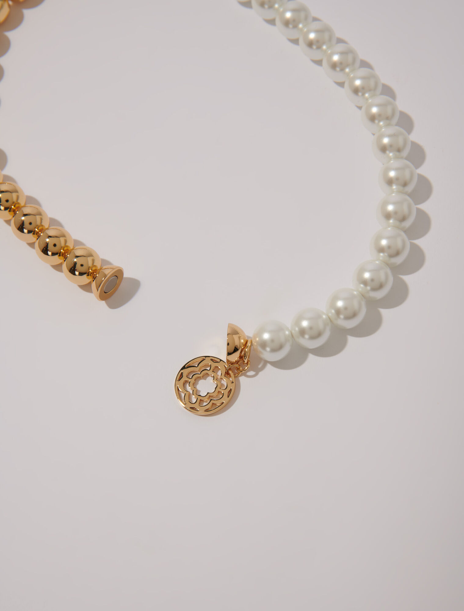 Collier chocker en mix de perles