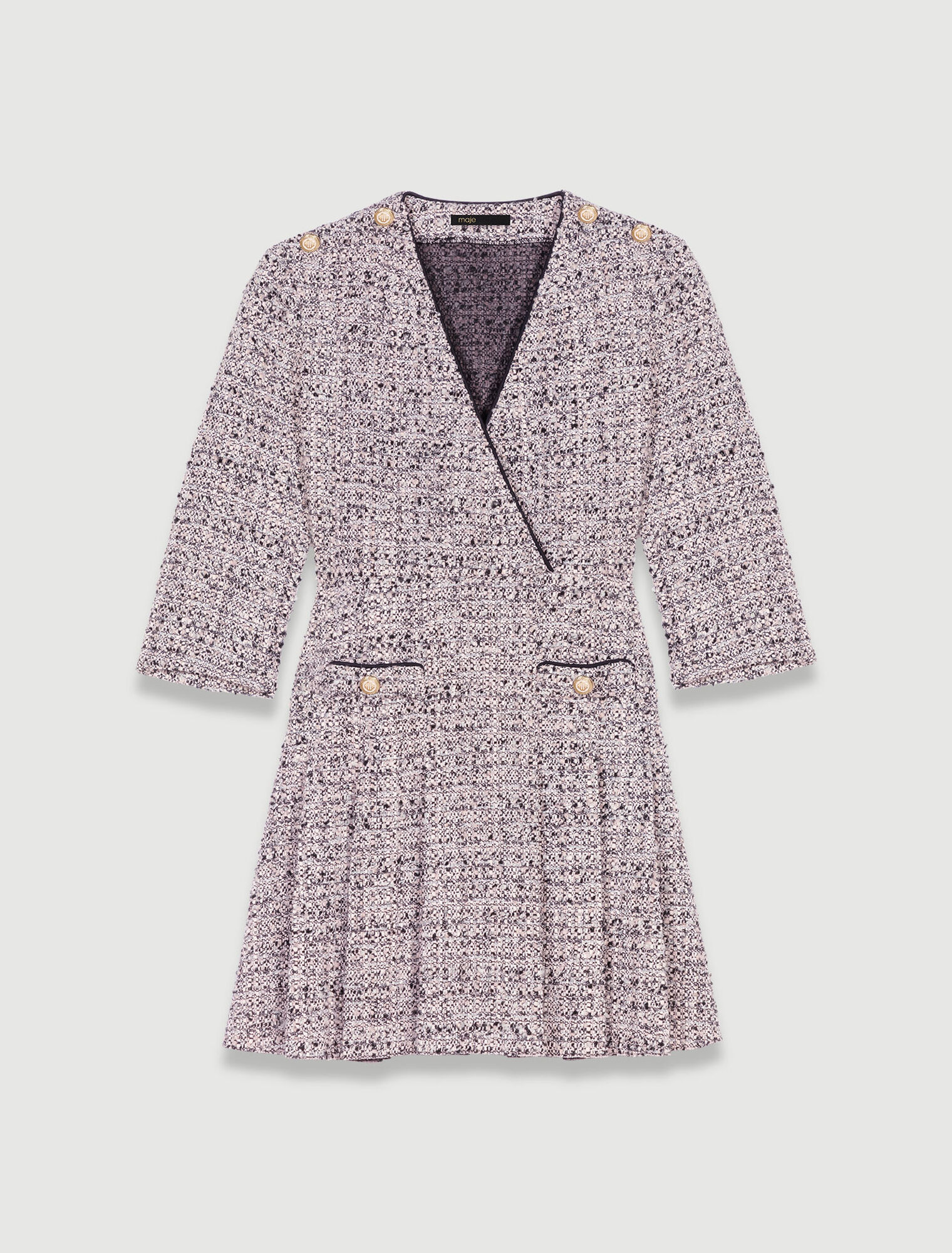 Robe courte en tweed