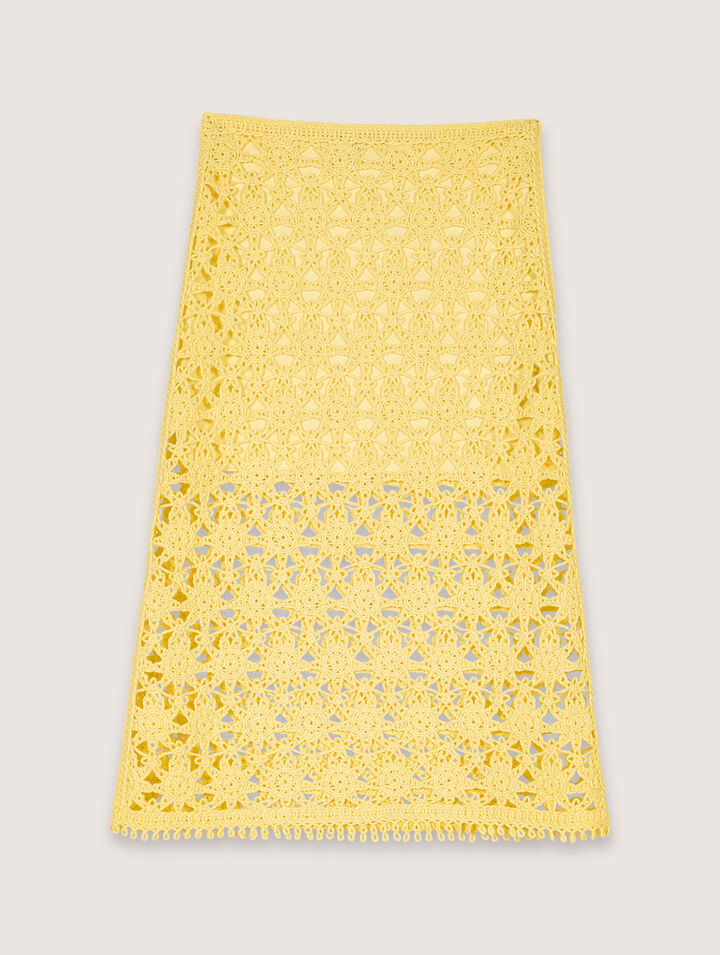 Jupe longue en crochet