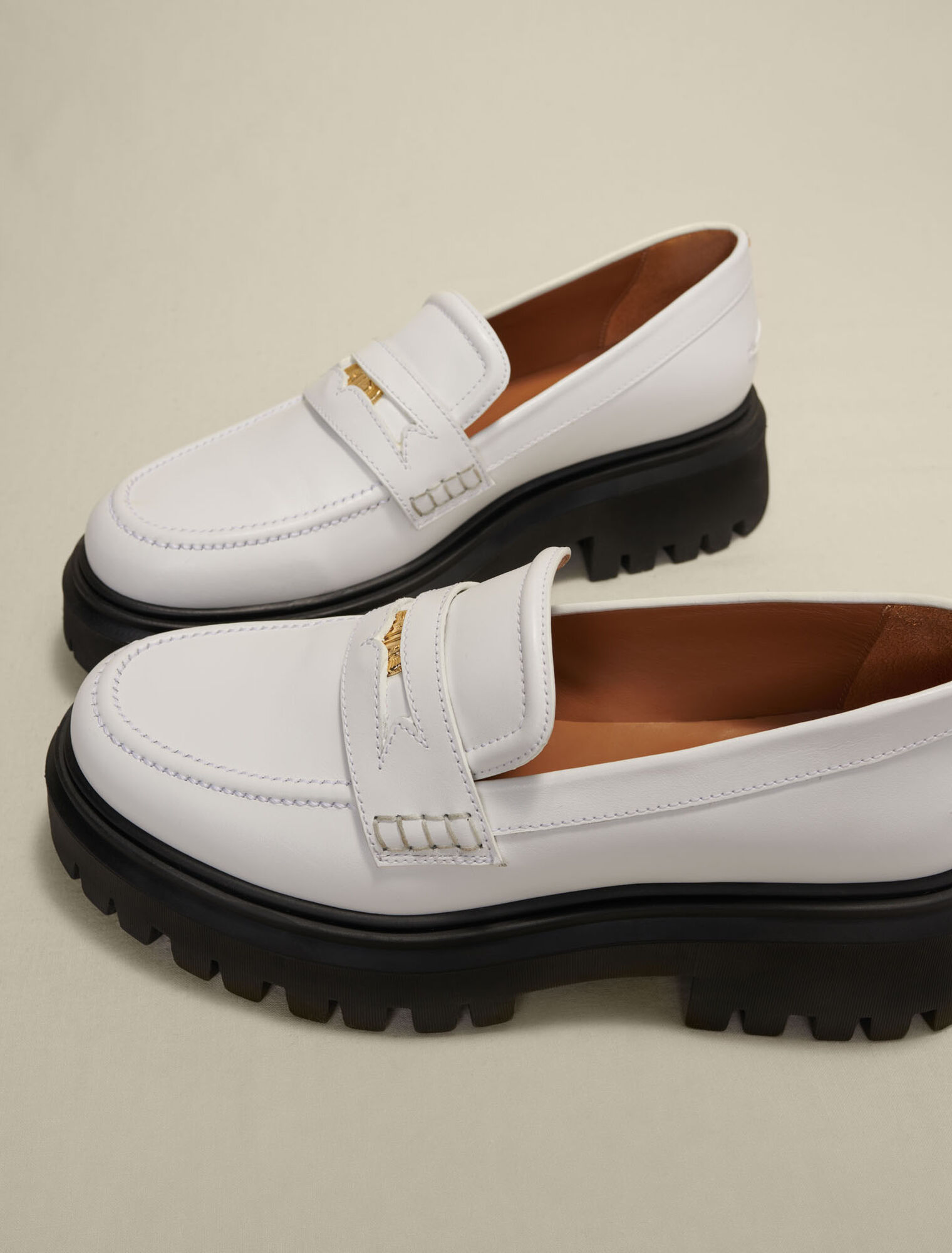 Mocassins en cuir à plateforme