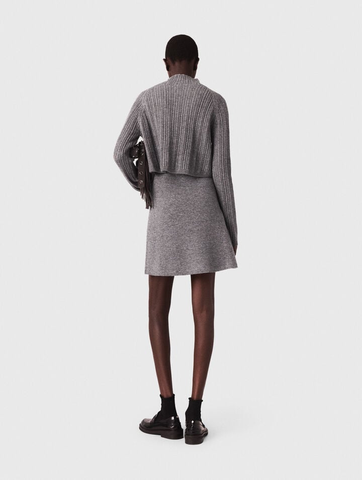 Robe en maille avec pull amovible 