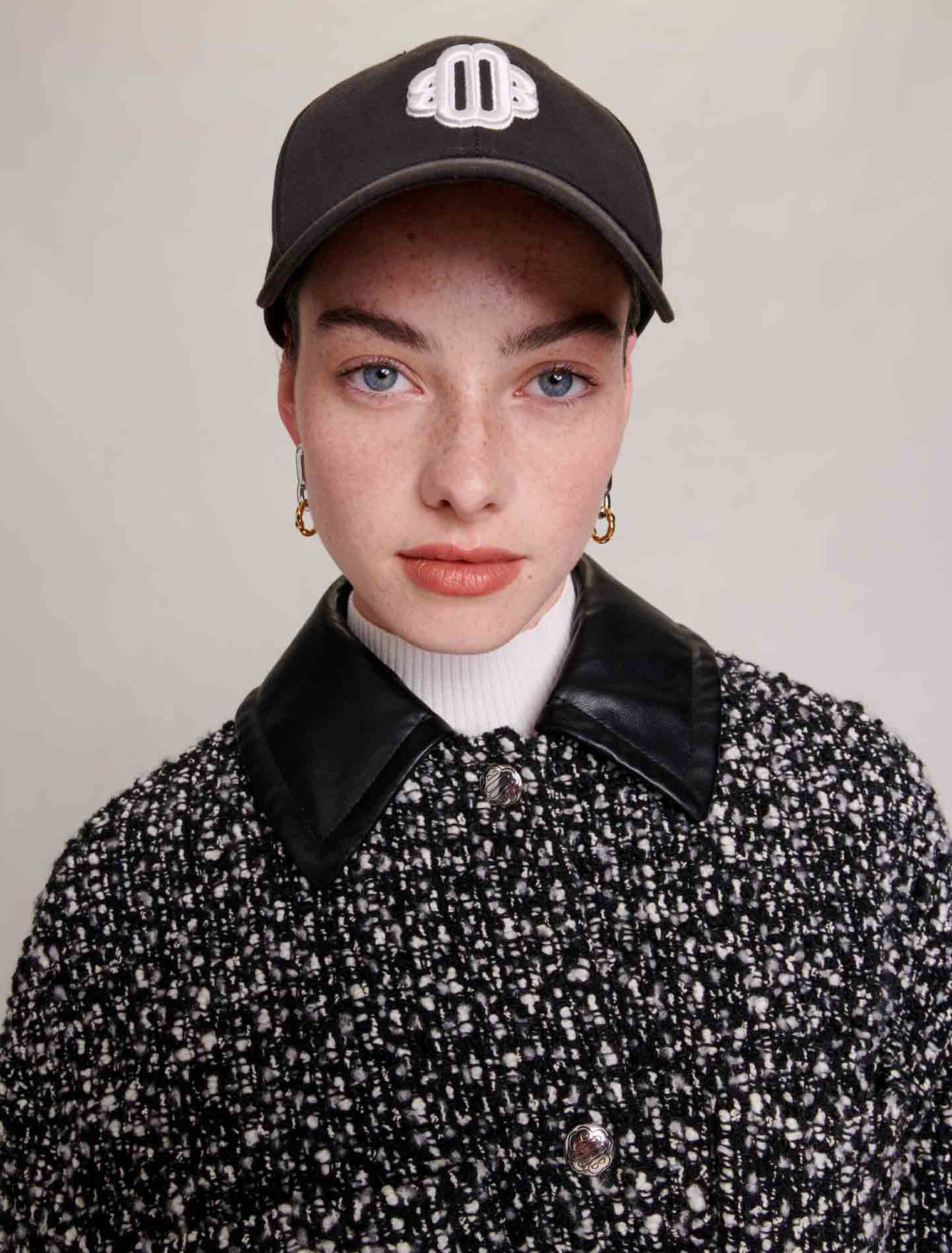 Manteau court en tweed