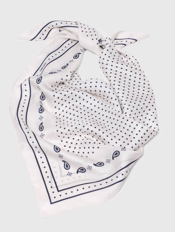 90x90 printed silk scarf