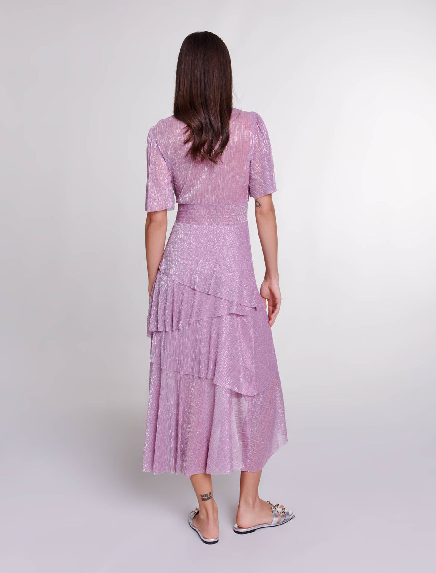 Ruffled maxi dress