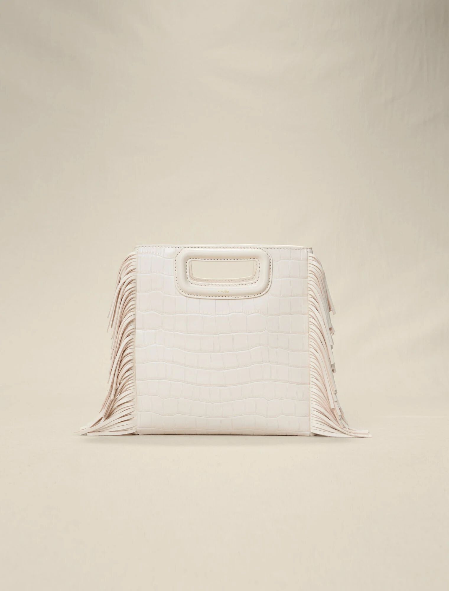 Sac M en cuir croco