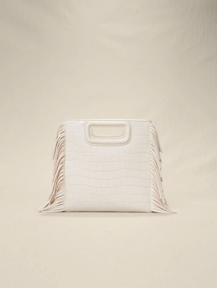 Sac M en cuir croco