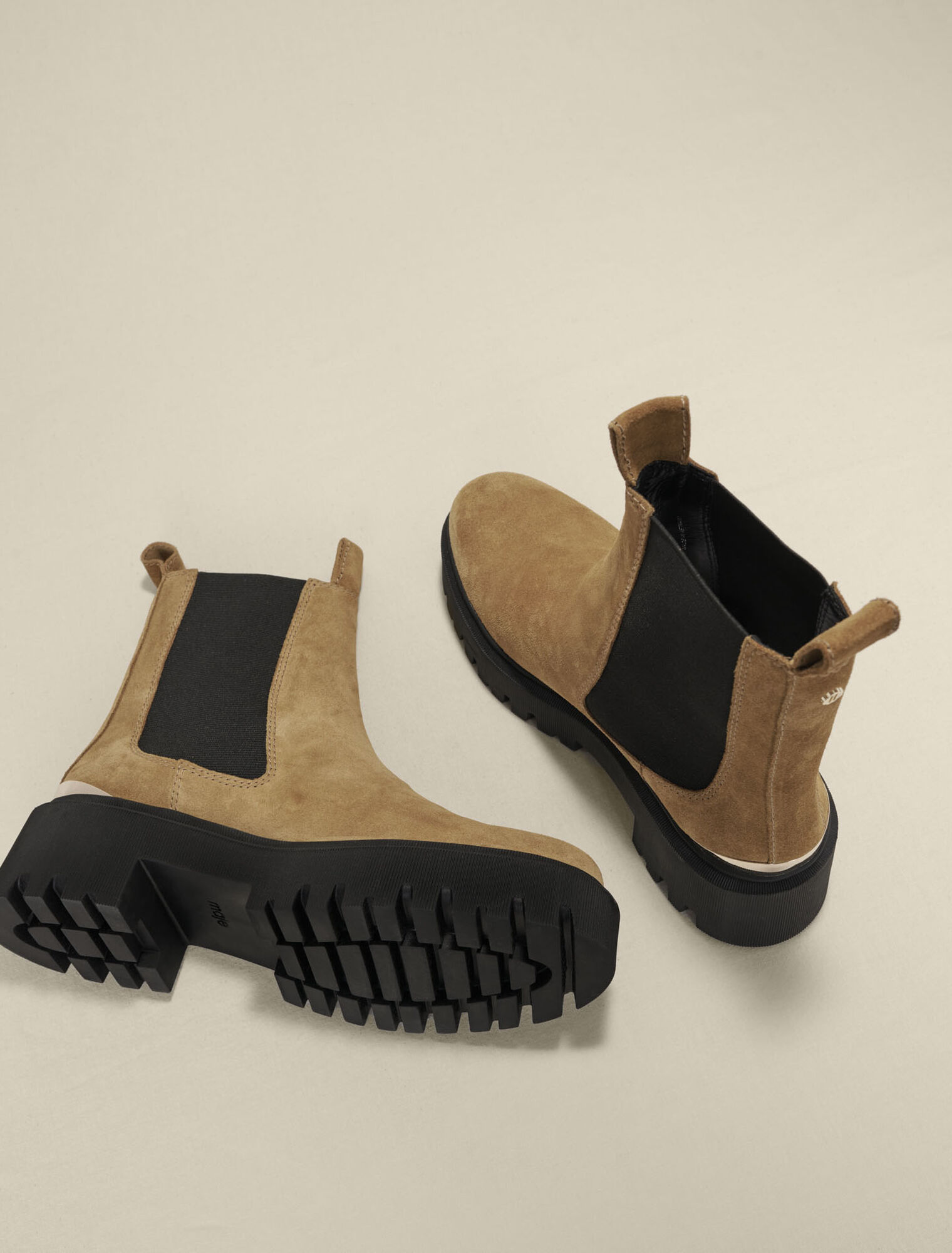 Bottines en cuir à plateforme