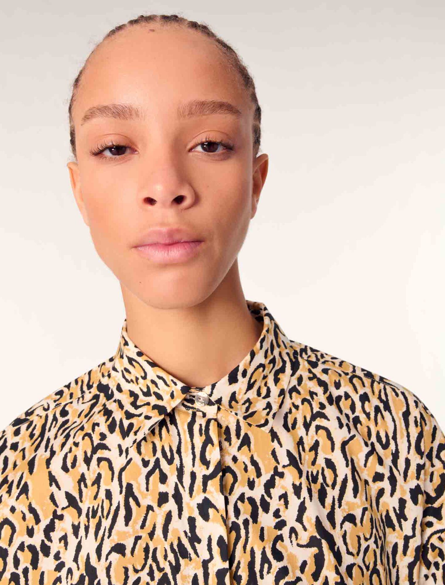 Chemise à imprimé leopard