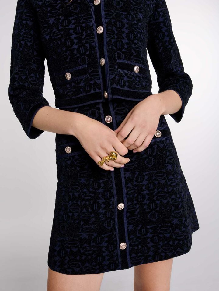 Robe 2-en-1 en maille velours