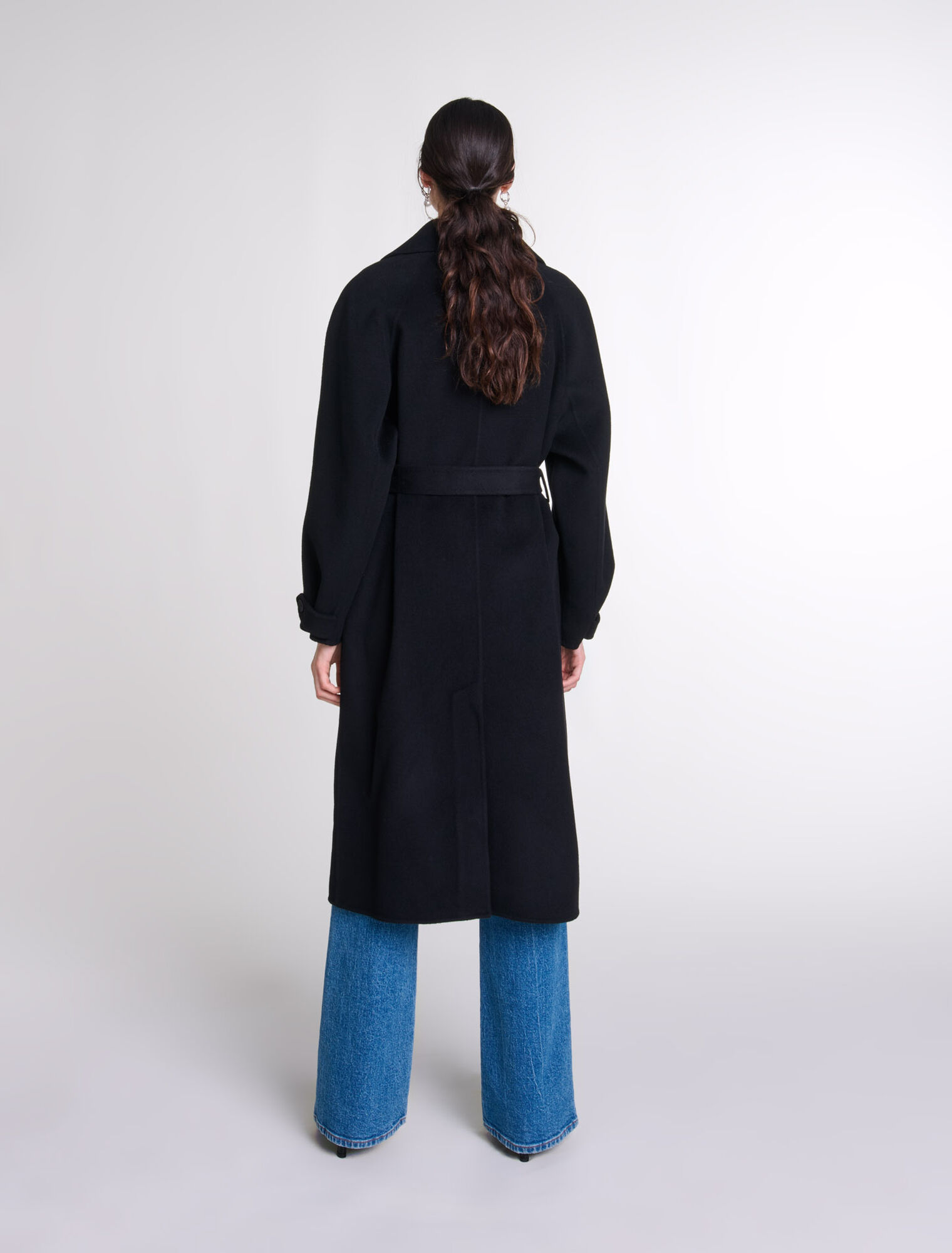 Manteau mi-long double face