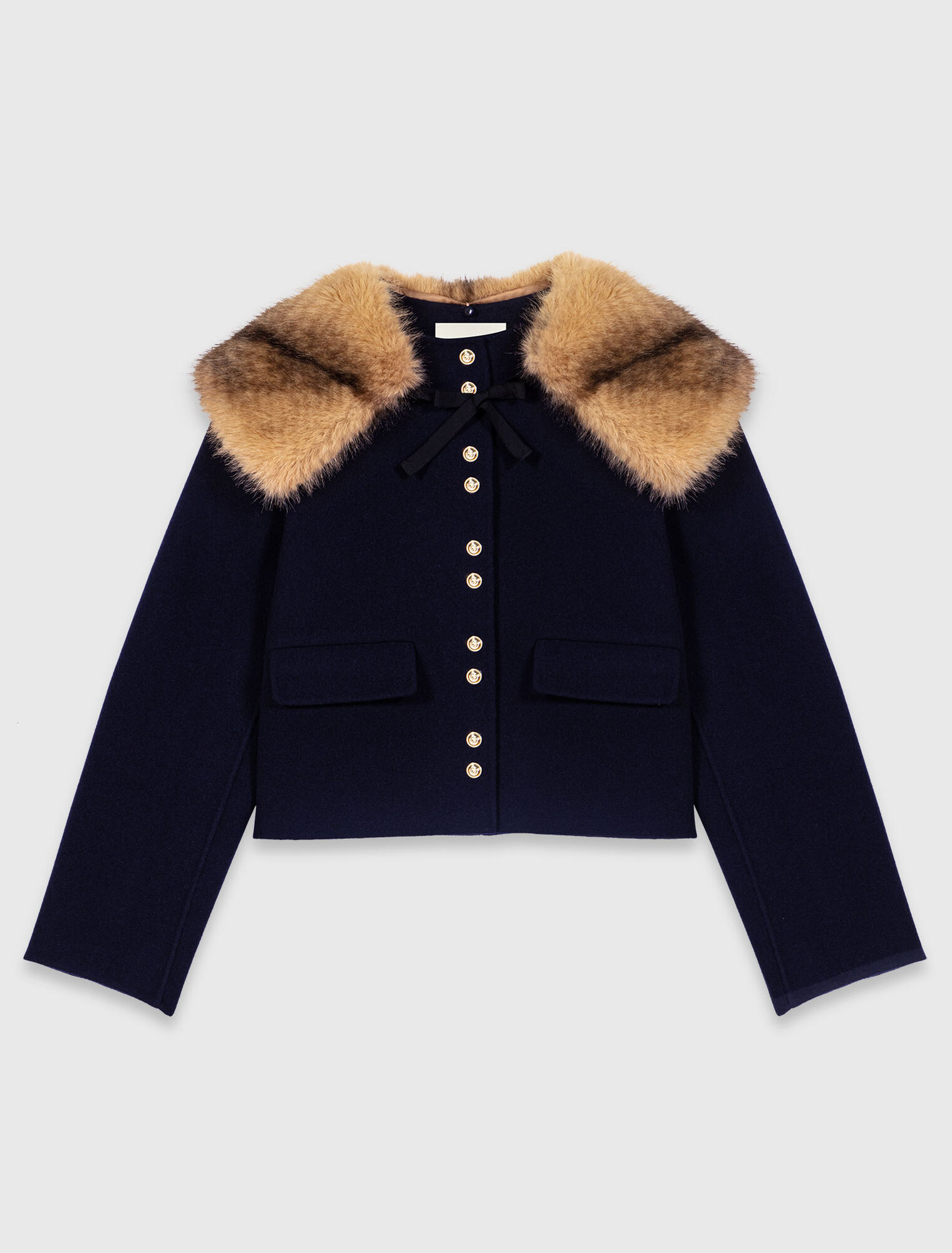 Manteau court en double face