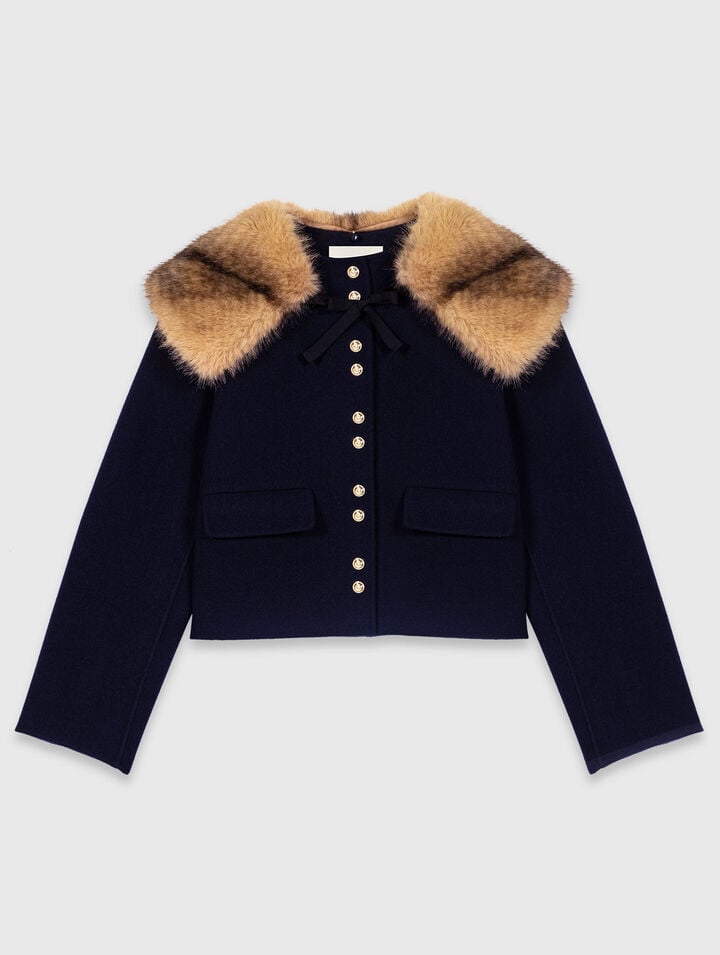 Short double-faced coat