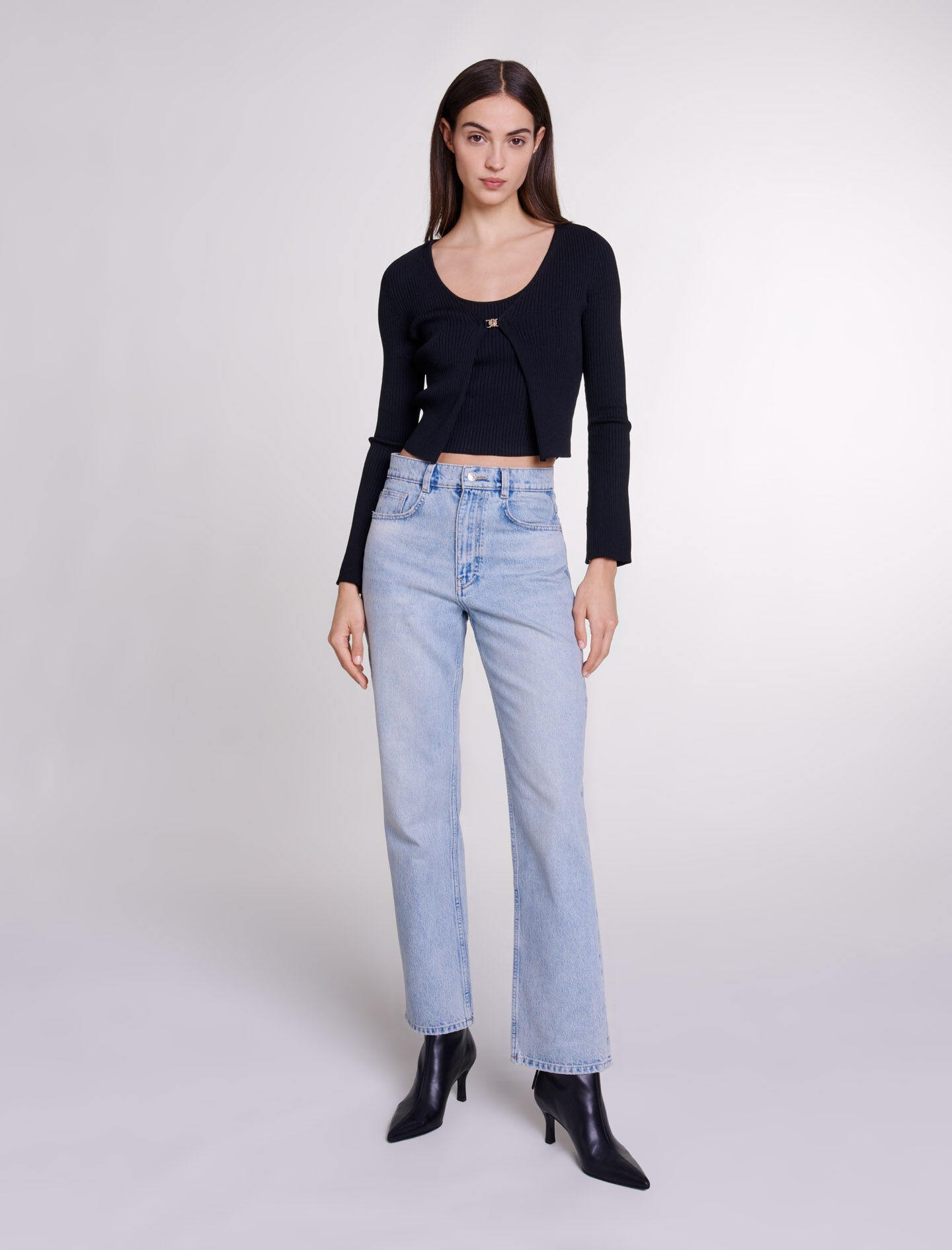 Twin set en maille stretch