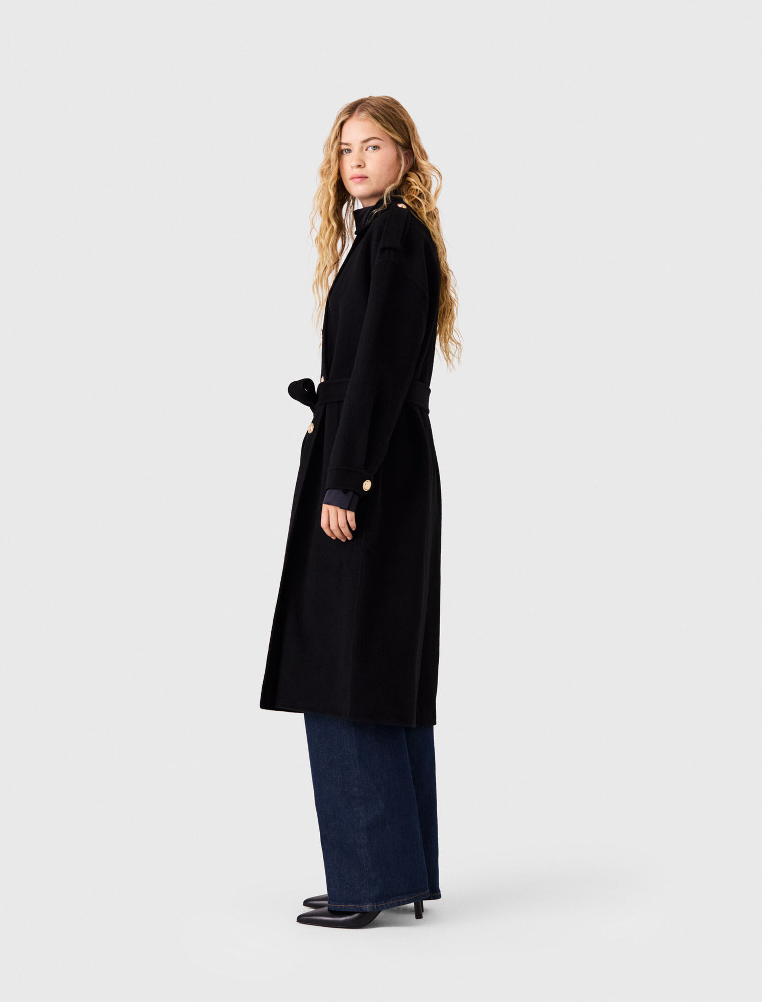 Long double-faced coat