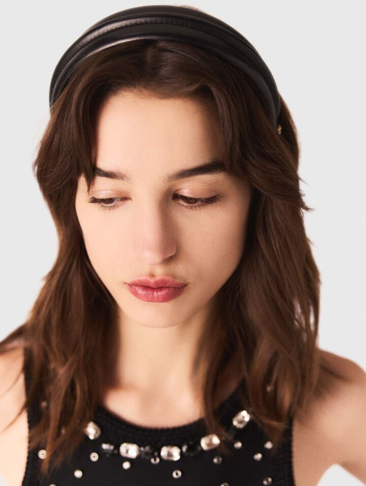 Leather headband