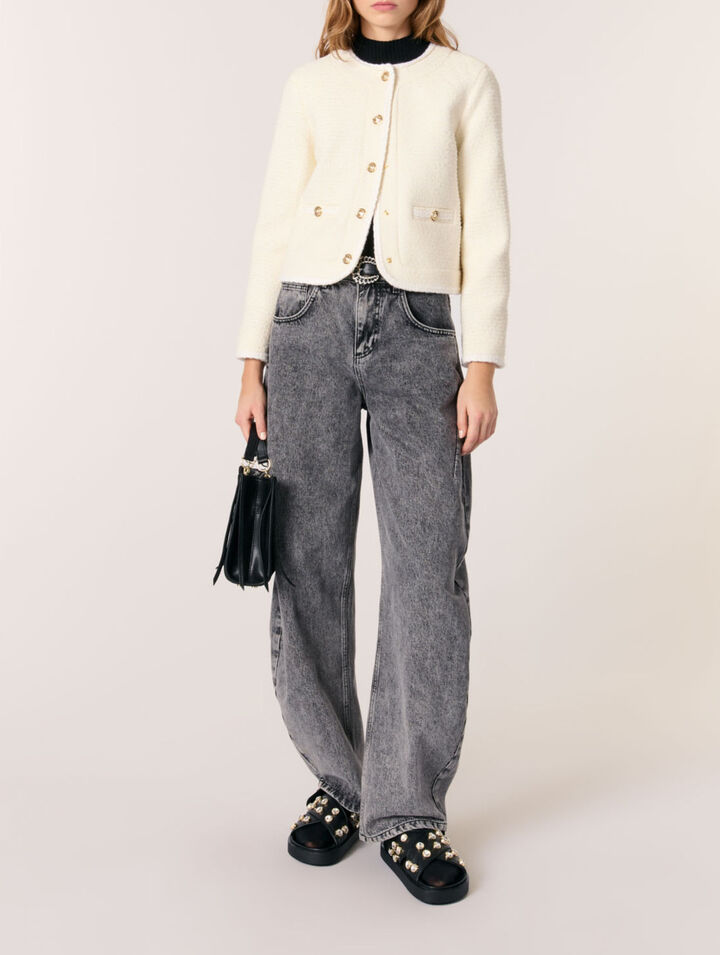 Veste courte en tweed