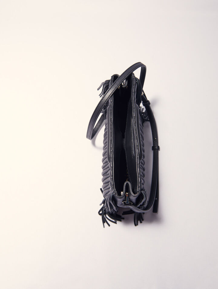 Sac M en cuir matelassé