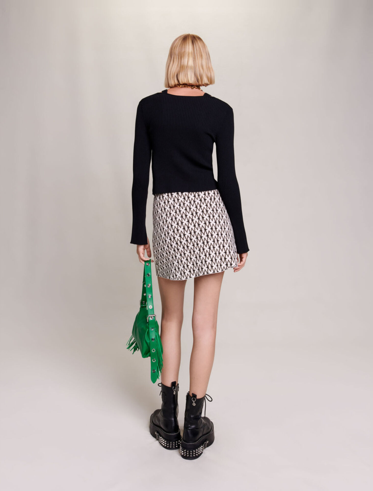 Jupe courte monogramme