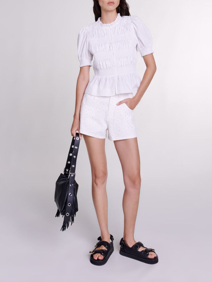 Chemise smockée