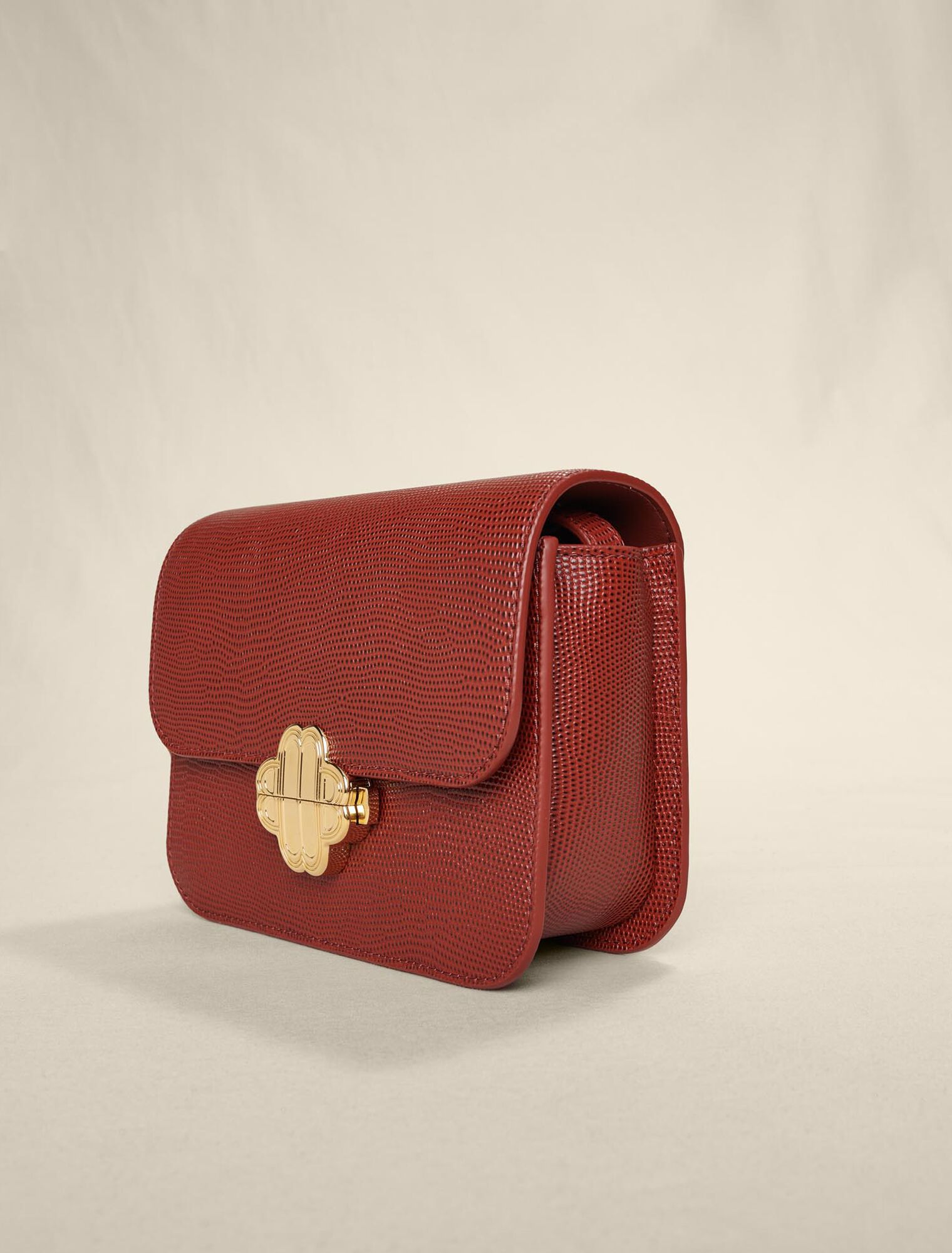 Sac en cuir embossé lézard Clover