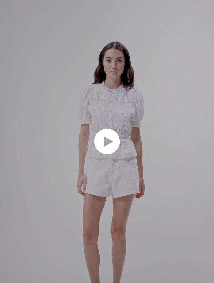 Chemise smockée